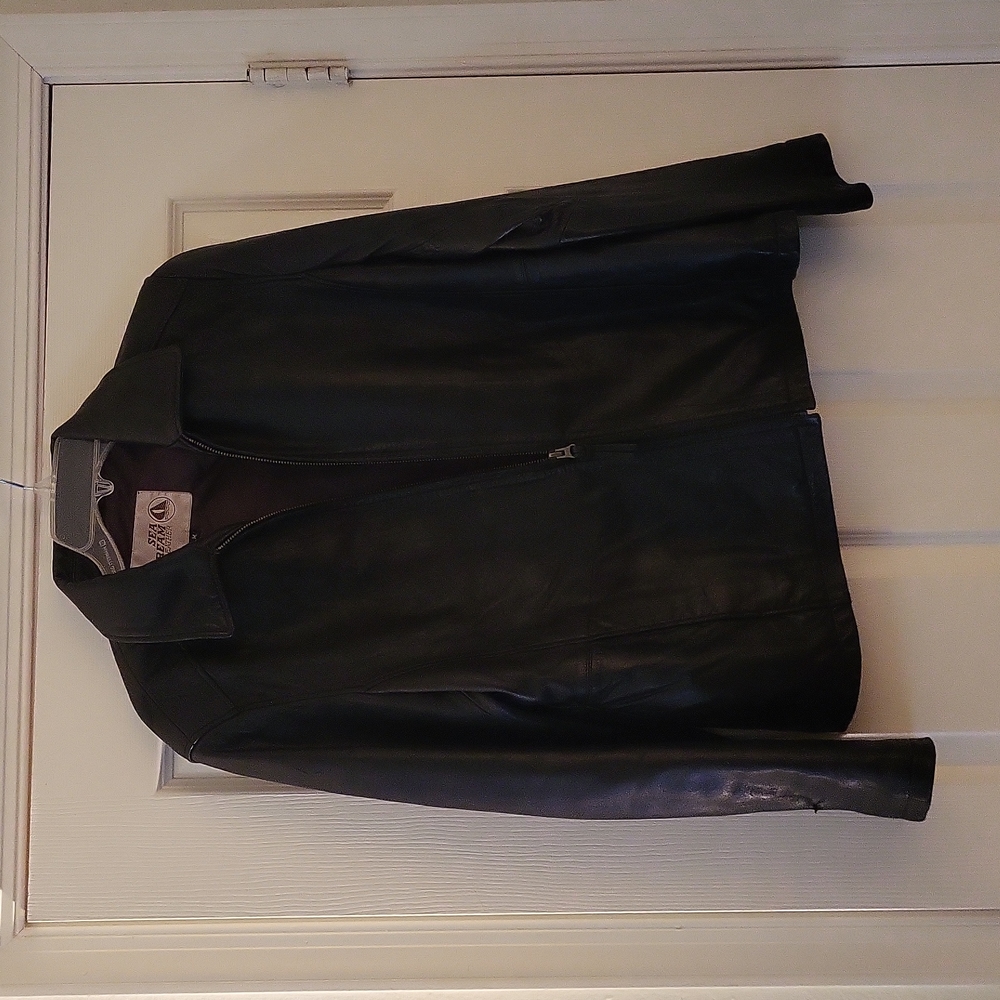 SEA DREAM BLACK BUTTER SOFT LEATHER JACKET